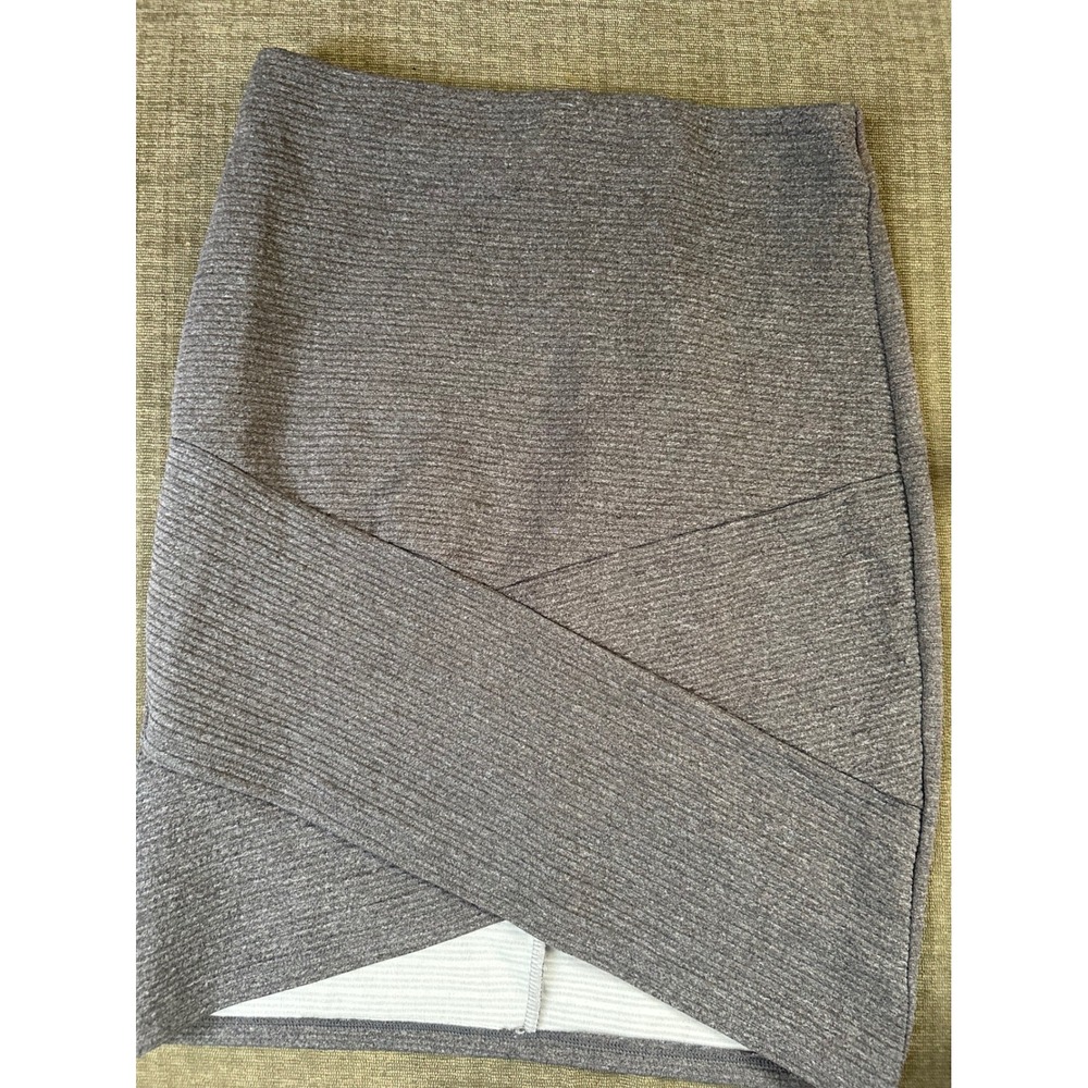Joe B Gray‎ Ribbed Mini Skirt High Waist Bodycon Party Cocktail S